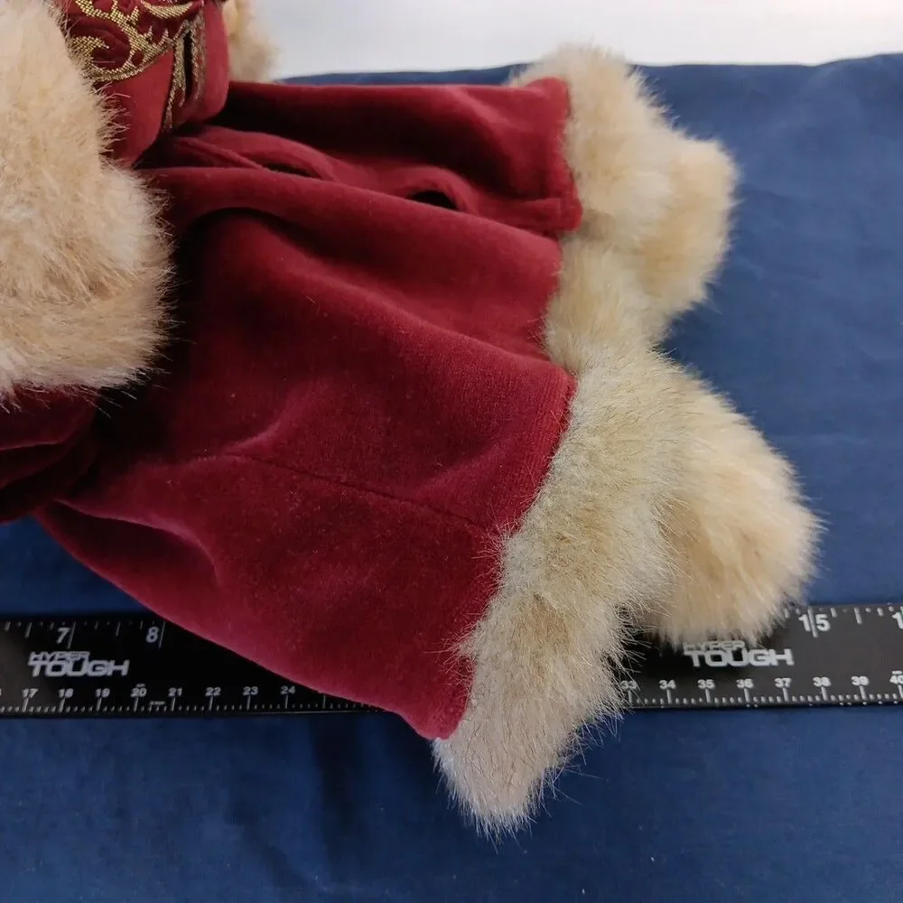 The Bearington Collection Virginia 1072 Plush Teddy Bear Christmas Holiday